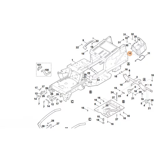 STIHL  uchwyt akumulatora 6170 403 0100